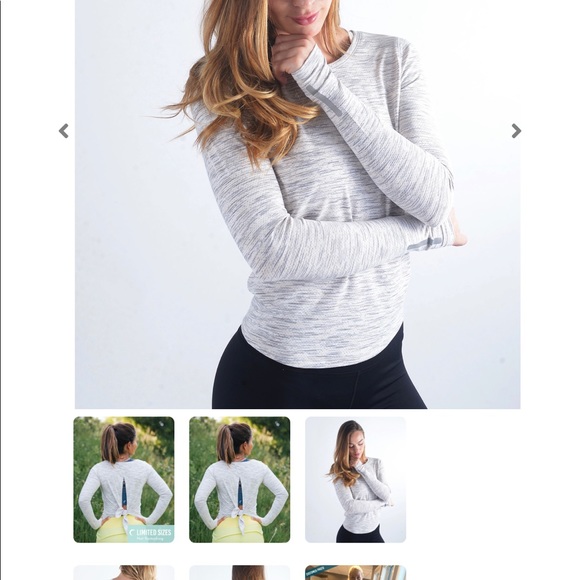 EUC Zyia ‘Ash Split Back Long Sleeve T’ - Picture 9 of 9